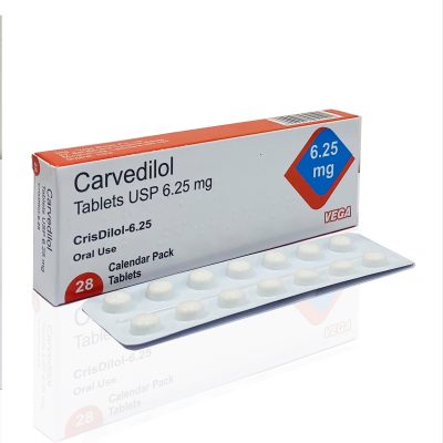 کارودیلول  CARVEDILOL TABLET ORAL 6.25 mg