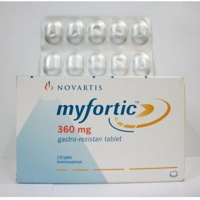 قرص آهسته رهش مایفورتیک 360 میلی گرم-مایکوفنولیک اسید MYFORTIC 360MG TAB