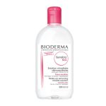 محلول پاک کننده آرایش پوست حساس بایودرما Sensibio H2O (500 میل)