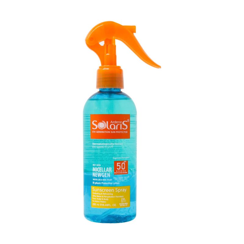 اسپری ضد آفتاب دوفاز میسلار نیوژن SPF50 سولاریس آردن 250 میلی لیتر - تصویر 3