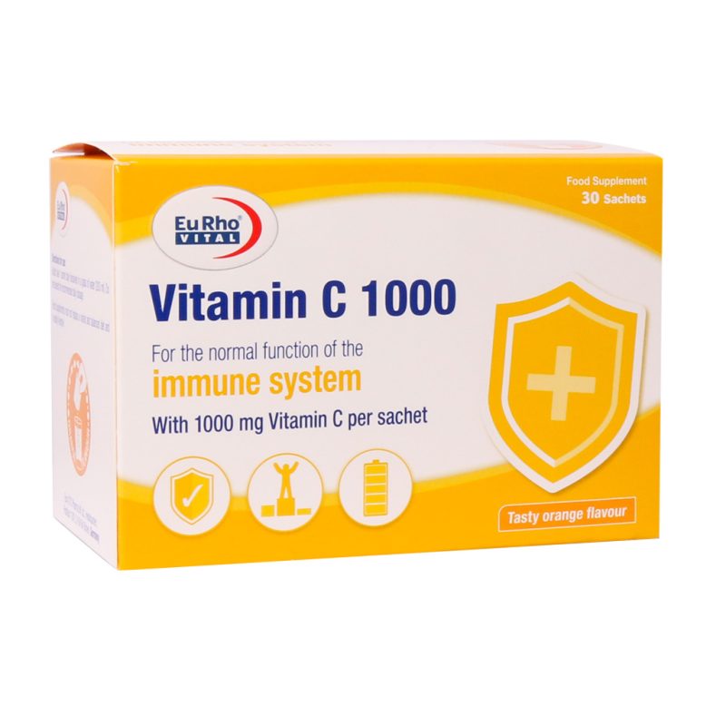 ساشه ویتامین C 1000 میلی گرم یوروویتال 30 عدد - تصویر 2