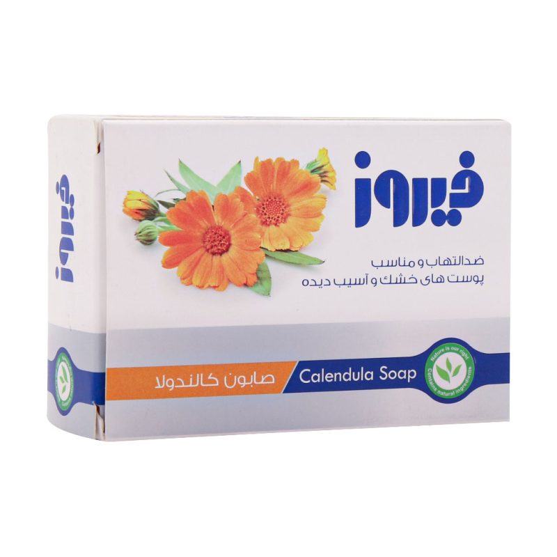 صابون کالاندولا فیروز مناسب پوست های آسیب دیده و ملتهب ۱۲۰ گرم - تصویر 2