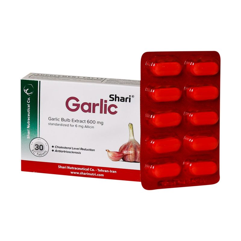 قرص انتریک کوتد گارلیک شاری 600 میلی گرم 30 عدد - تصویر 4
