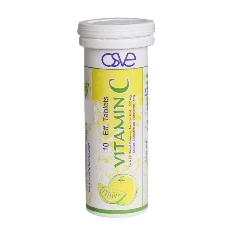 قرص جوشان ویتامین C 500 میلی گرم اسوه با طعم لیمو 10 عدد - تصویر 2