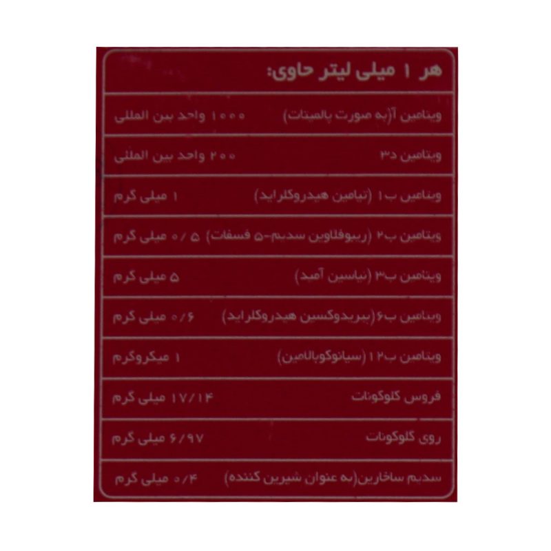 قطره خوراکی ویتا زینک پلاس آیرون خوارزمی 30 میلی لیتر - تصویر 6