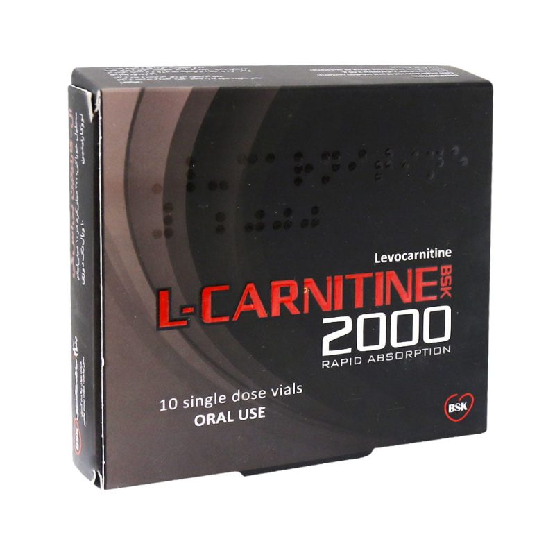محلول خوراکی ال کارنیتین 2000 بی اس کی 10 عدد - تصویر 2
