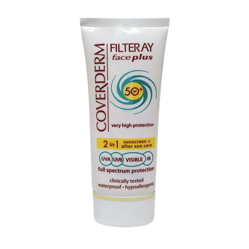 کرم ضد آفتاب فیس پلاس SPF50 پوست خشک و حساس کاوردرم 50 میلی لیتر - تصویر 2
