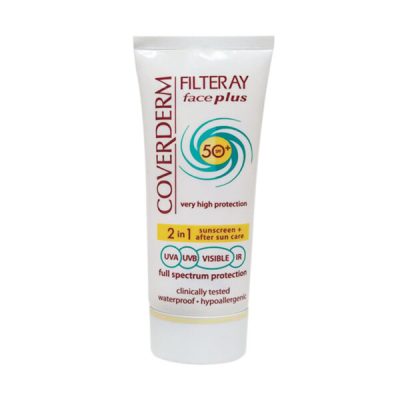 کرم ضد آفتاب فیس پلاس SPF50 پوست چرب کاوردرم 50 میلی لیتر