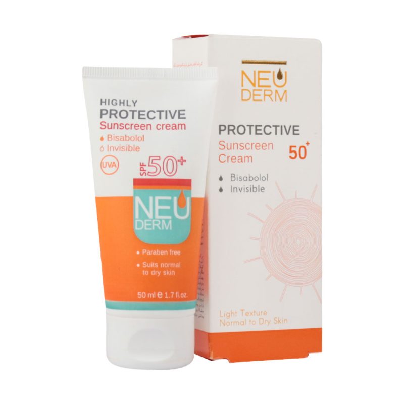 کرم ضد آفتاب نئودرم⁺SPF50 مدل هایلی پروتکتیو مناسب پوست های معمولی و خشک ۵۰ میلی لیتر - تصویر 4