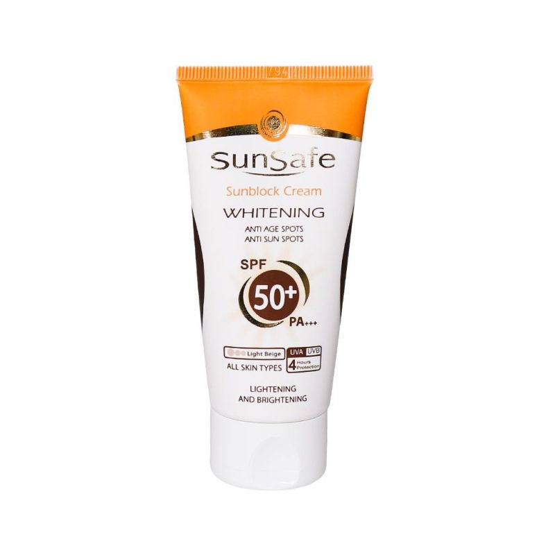 کرم ضد آفتاب SPF50 روشن کننده سان سیف مناسب انواع پوست 50 گرم - تصویر 2