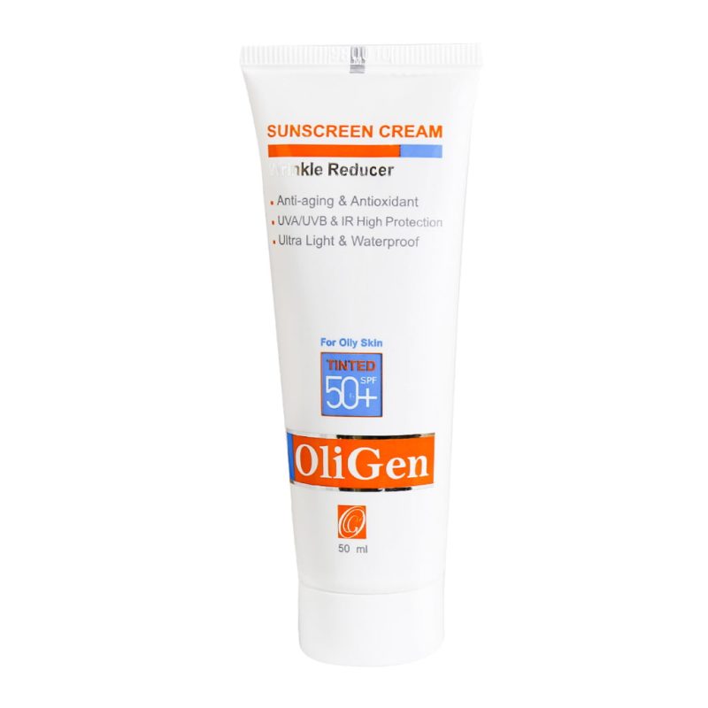 کرم ضدآفتاب رنگی پوست چرب الی ژن SPF50 حجم 50 میلی لیتر - تصویر 2