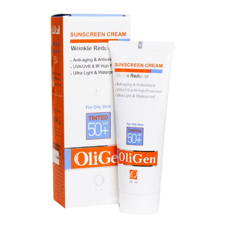کرم ضدآفتاب رنگی پوست چرب الی ژن SPF50 حجم 50 میلی لیتر - تصویر 4