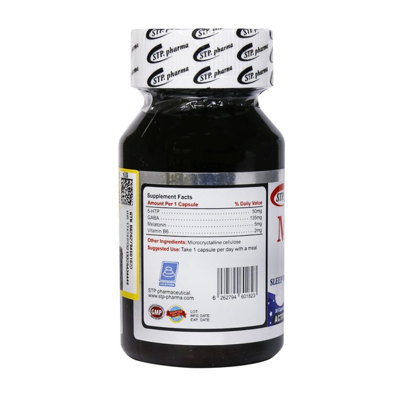 کپسول ملاتونین پلاس گابا اس تی پی فارما 30 عدد - تصویر 4