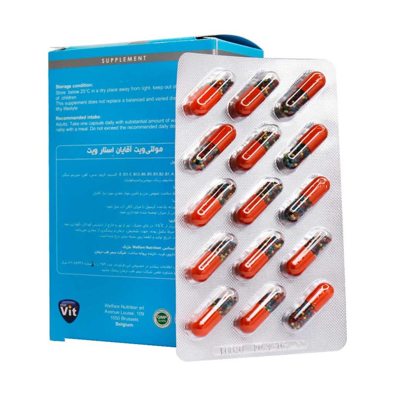 کپسول مولتی ویت آقایان استار ویت 60 عدد - تصویر 4