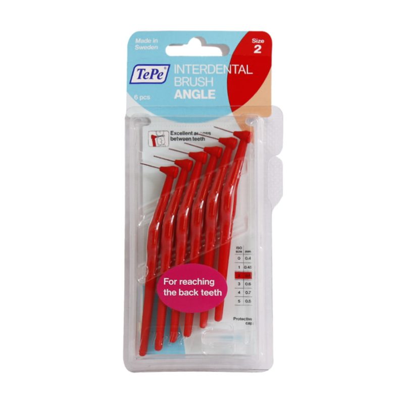 مسواک بین دندانی دسته دار سایز 2 تپه 6 عدد - تصویر 2