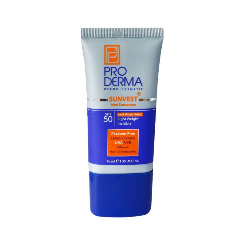 کرم ضد آفتاب فاقد چربی آقایان SPF50 پرودرما 40 میلی لیتر - تصویر 2